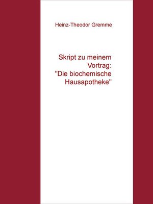cover image of Skript zu meinem Vortrag